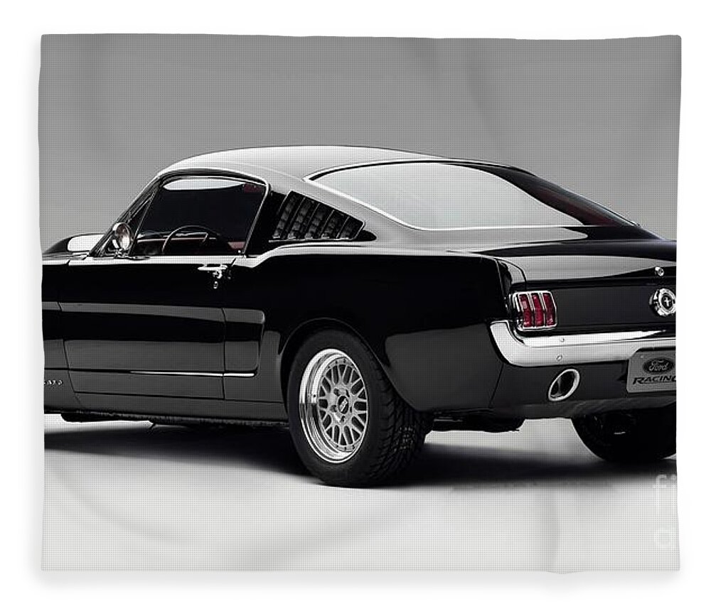 Ford Fleece Blanket featuring the photograph Ford Musting by Action