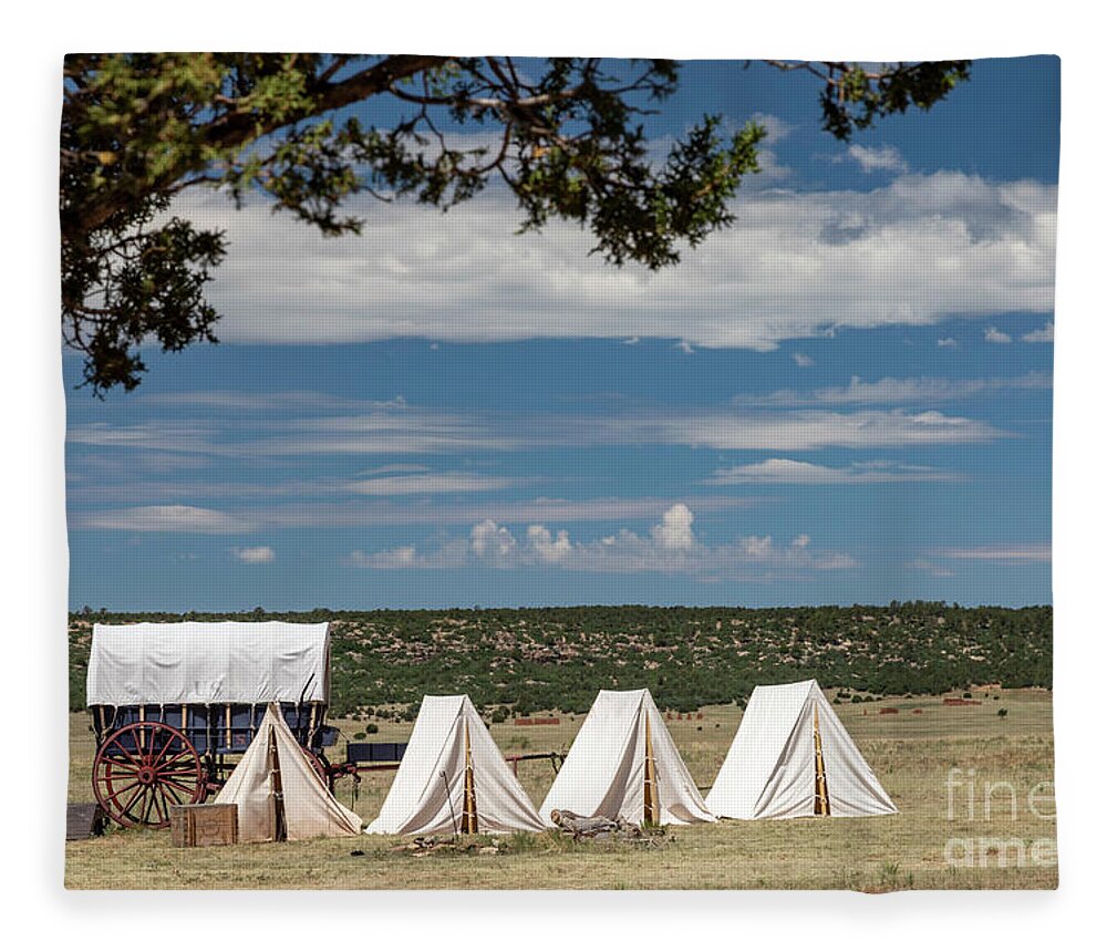 Fort Union Fleece Blanket featuring the photograph Fort Union National Monument by Jim West