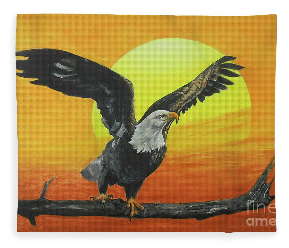 Free Spirit Fleece Blanket featuring the painting Free Spirit by Jane See