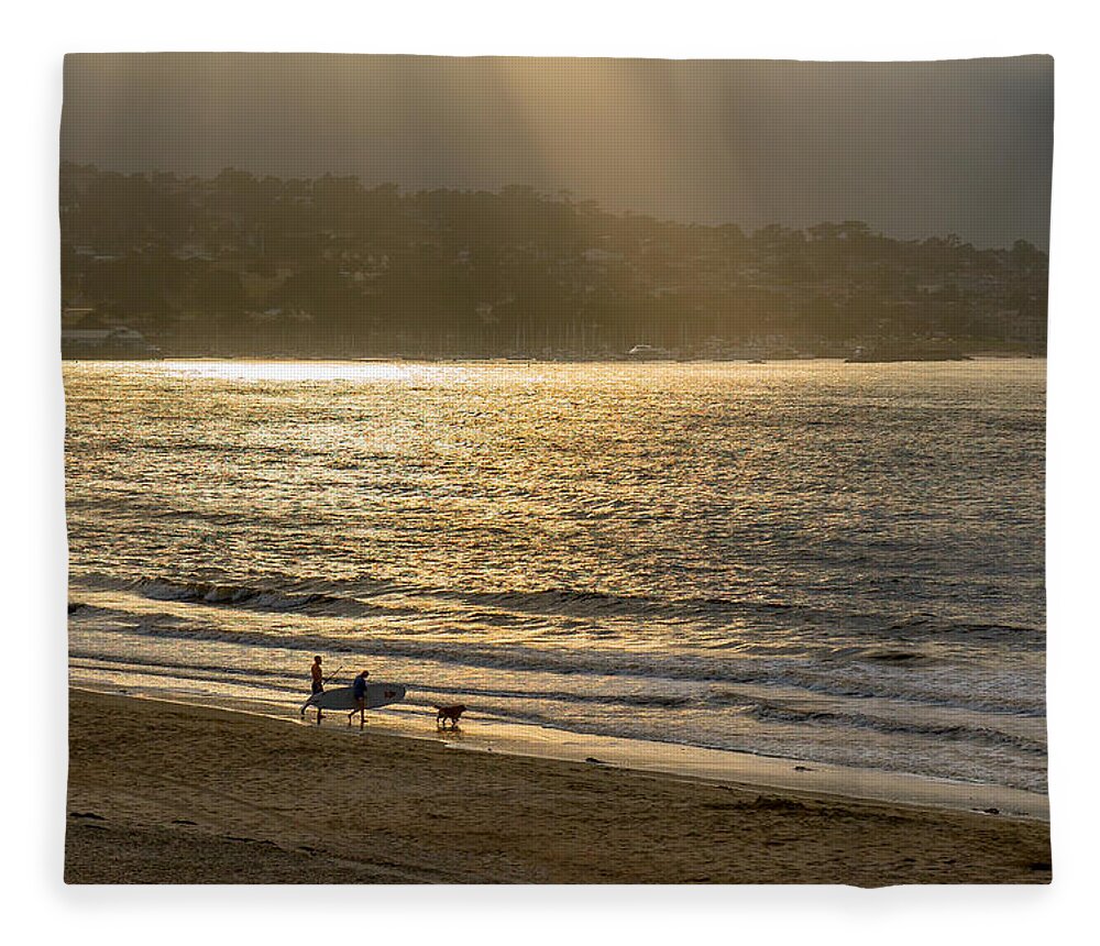 Beach Fleece Blanket featuring the photograph Friday Afternoon at the Beach by Derek Dean