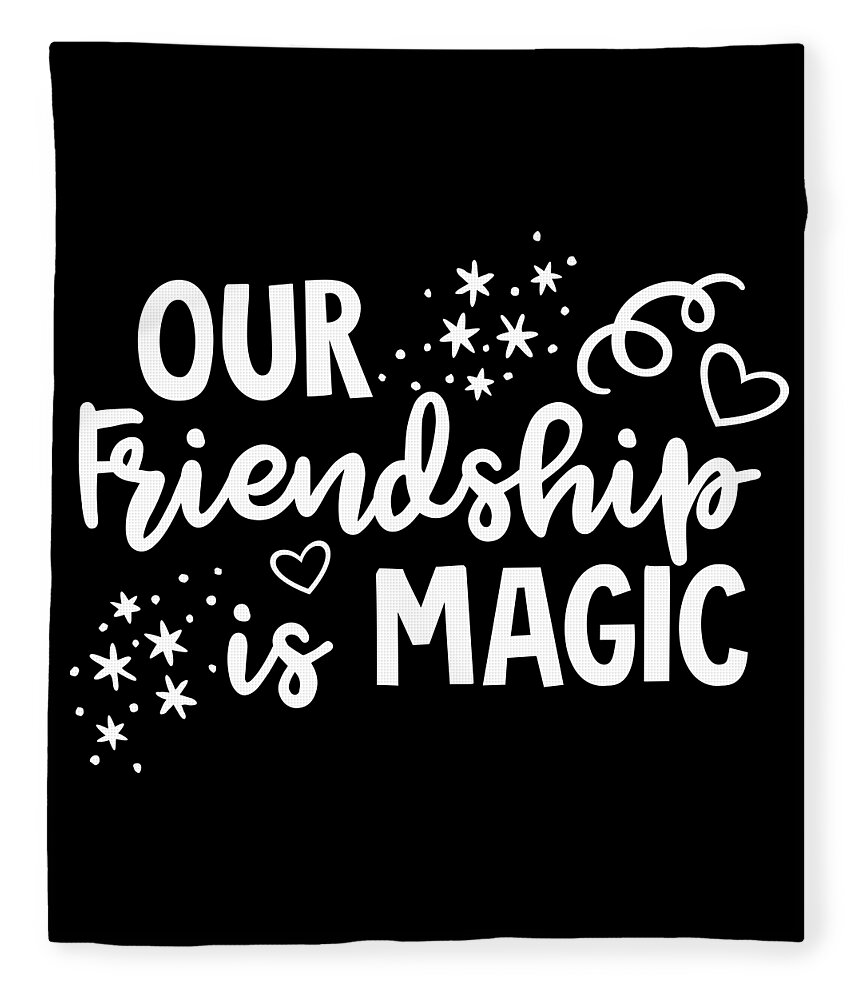 Friendship Is Magic BFF Bestfriend Goals Gift Idea Fleece Blanket ...
