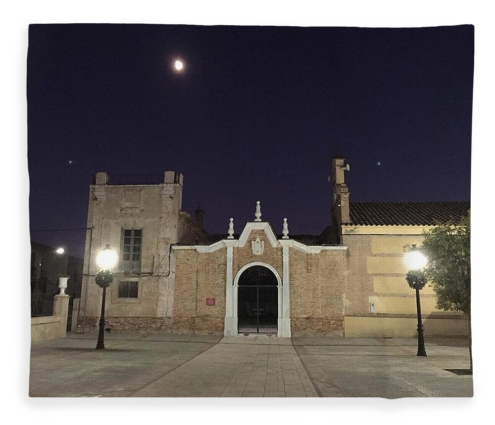 Colette Fleece Blanket featuring the photograph Fullmoon evening by Colette V Hera Guggenheim