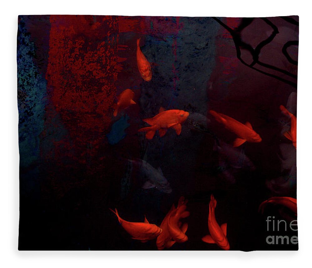 Fish Fleece Blanket featuring the photograph Garibaldi by Katherine Erickson