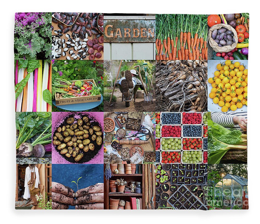 Gardening Fleece Blanket featuring the photograph Glorious Gardening by Tim Gainey