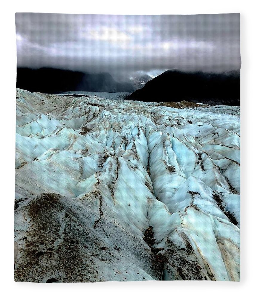 San Rafael Glacier Fleece Blanket featuring the photograph Glorious San Rafael Glacier by Heidi Fickinger