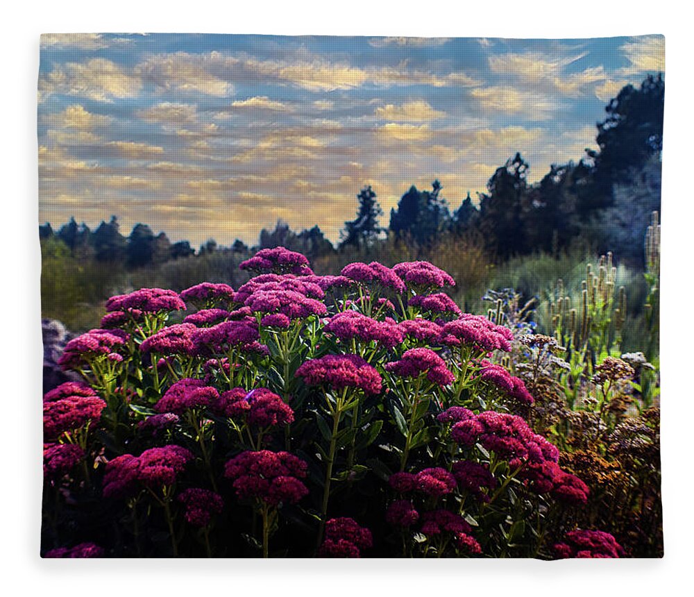 Summer Fleece Blanket featuring the photograph Glow of Summer by Laura Putman