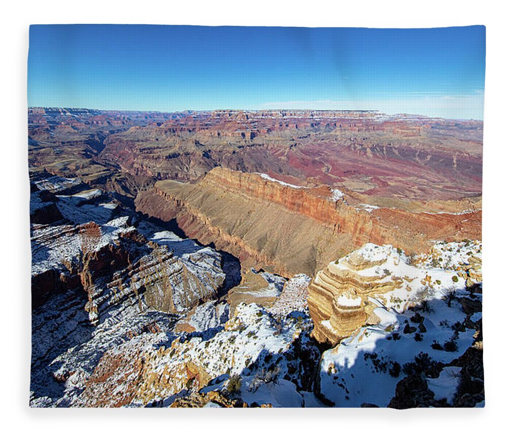 Grand Canyon Fleece Blanket featuring the photograph Grand Canyon #3 by Steve Templeton