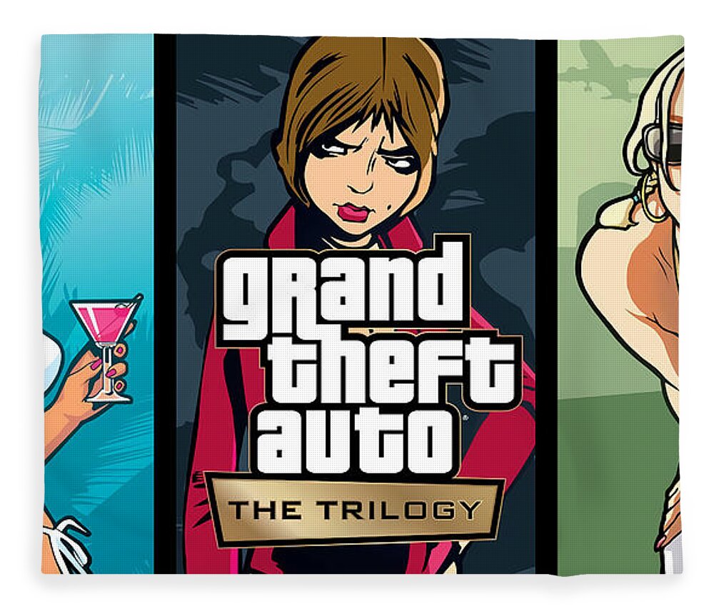 Grand Theft Auto The Trilogy GTA V GTA 5 Girls Fleece Blanket by Katelyn  Smith - Pixels