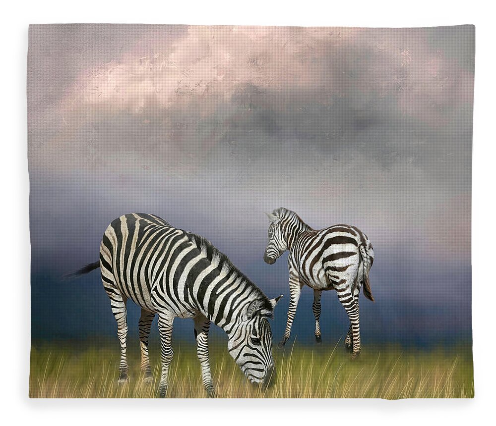 Grant's Zebra Fleece Blanket by Donna Kennedy - Fine Art America