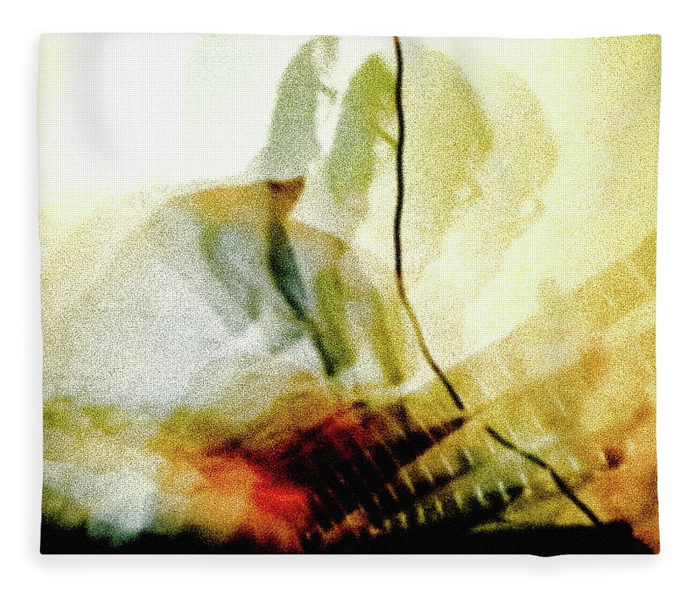 Guitar Player Fleece Blanket featuring the photograph Guitar player by Tatiana Travelways