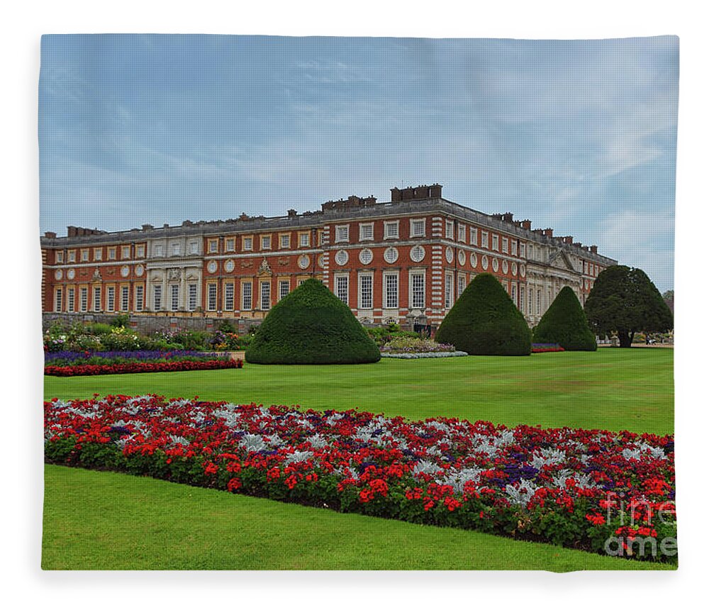 Hampton Court Palace Fleece Blanket featuring the photograph Hampton Court Palace England by Abigail Diane Photography