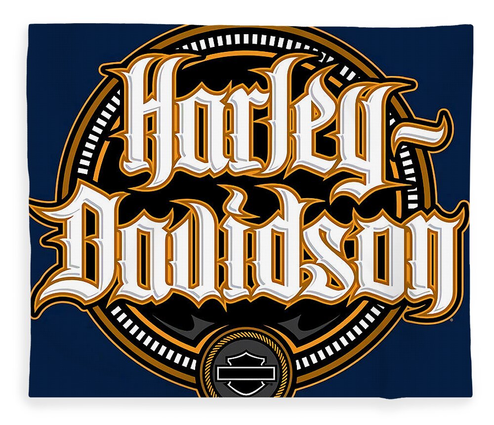 Marxisme Kolonisten raket Harley Davidson Fleece Blanket by Acton Alley - Pixels