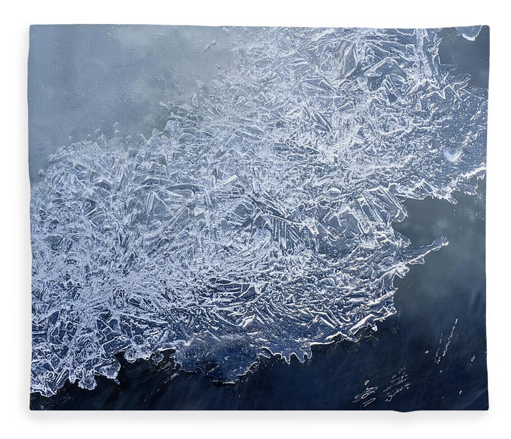 Ice Fleece Blanket featuring the photograph Hash-Frozen by James Covello