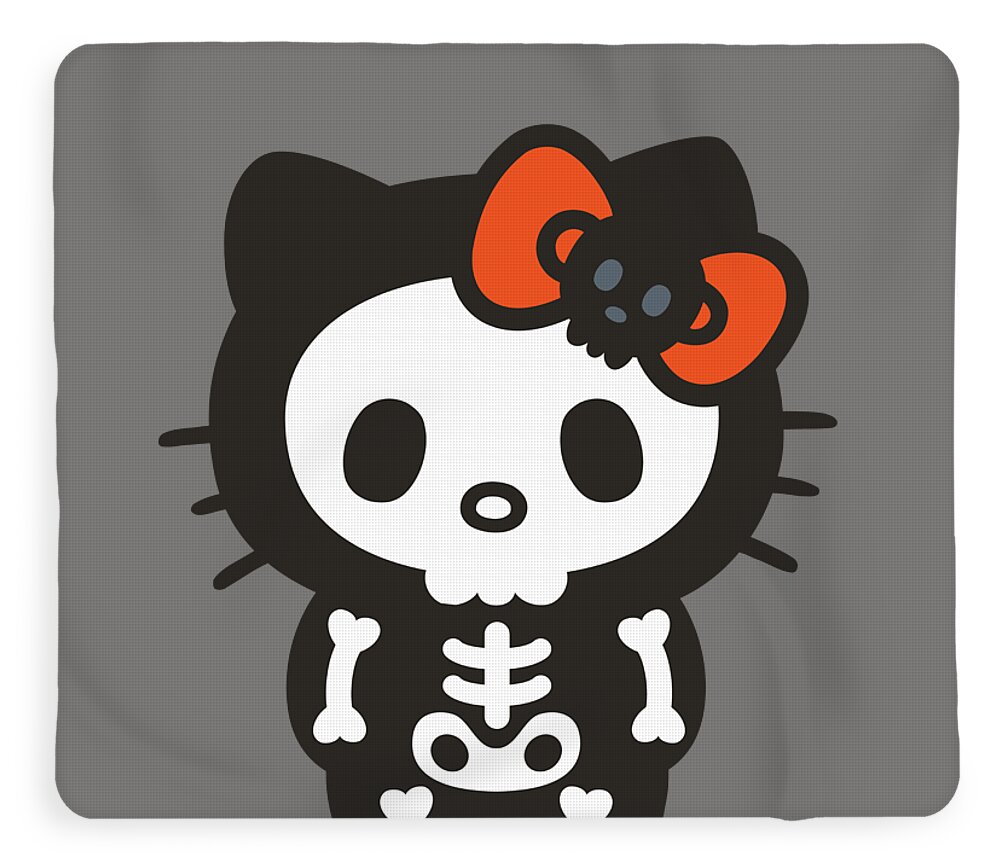 Hello Kitty Halloween Wall Decor / Plaque 2023 hello kitty skeleton pumpkin