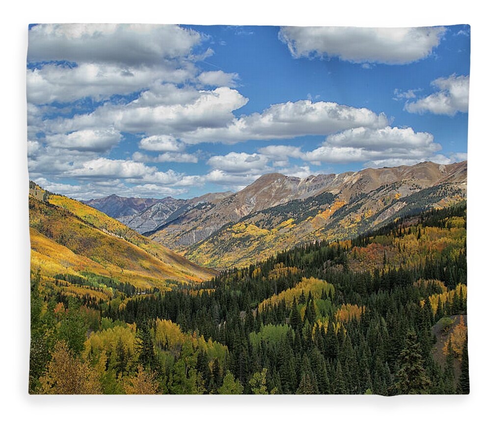 Fall Fleece Blanket featuring the photograph High Country Glow by Tom Kelly