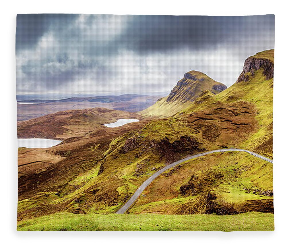 Lake Fleece Blanket featuring the photograph Highland Lakes by Bradley Morris