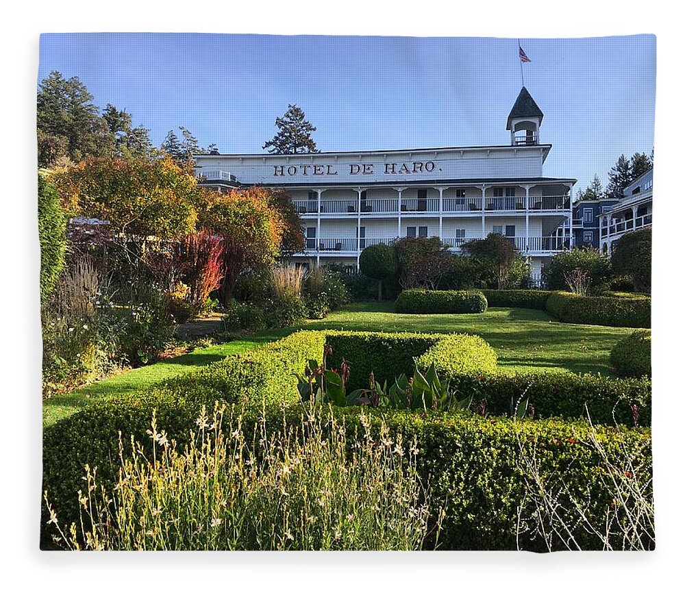 Historic Fleece Blanket featuring the photograph Historic Hotel De Haro by Jerry Abbott
