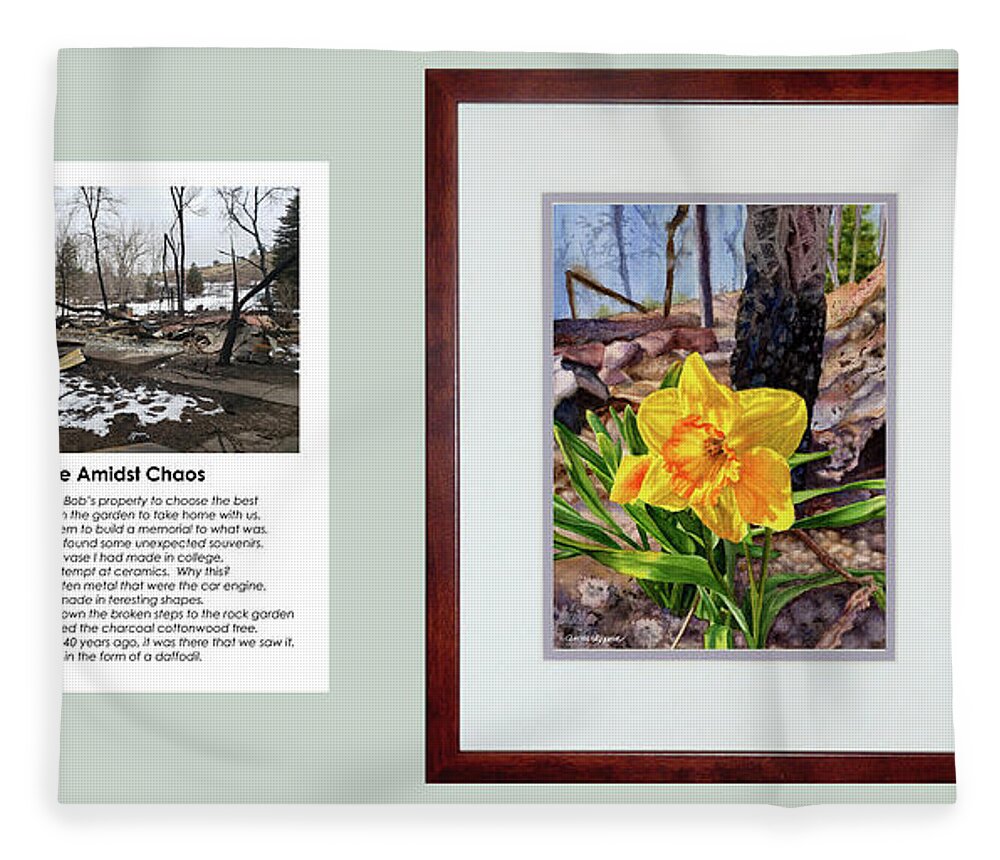 Marshall Fleece Blanket featuring the photograph Hope Amidst Chaos with photo by Anne Gifford