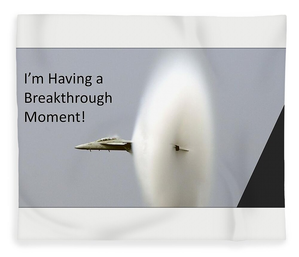 Breakthrough; Moment; Jet Fleece Blanket featuring the photograph I'm Having A Breakthrough Moment by Nancy Ayanna Wyatt