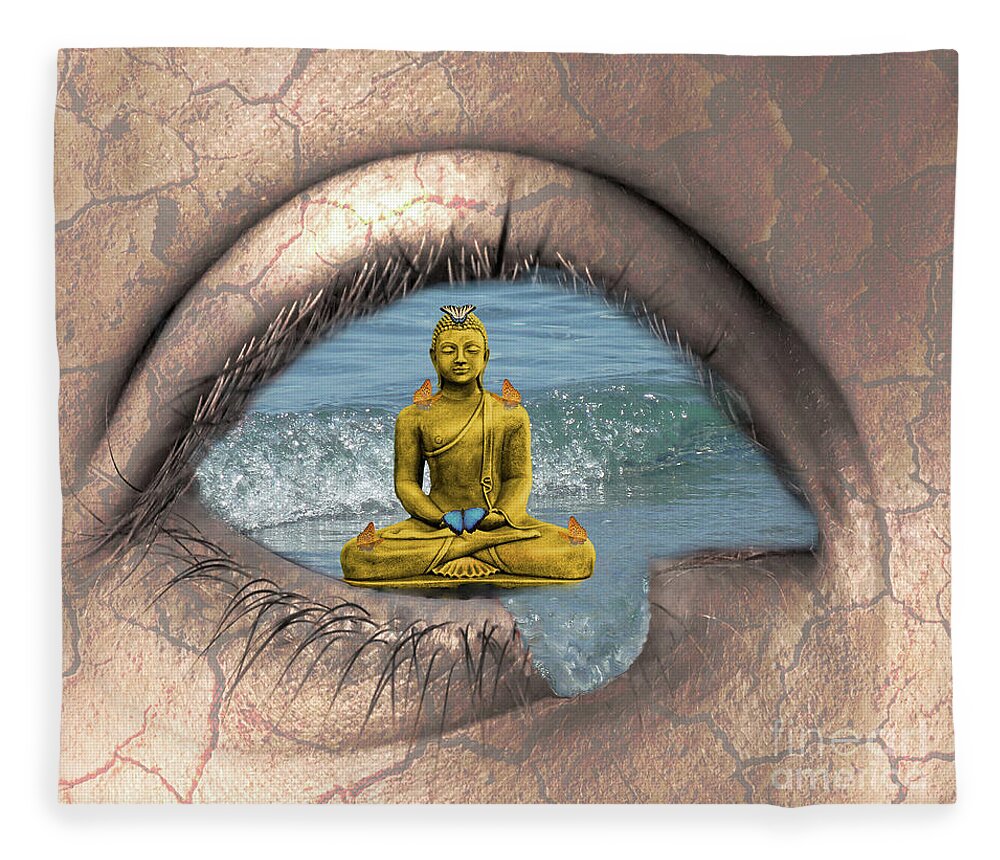 Hate Fleece Blanket featuring the photograph In a world of hate, be love by Pics By Tony