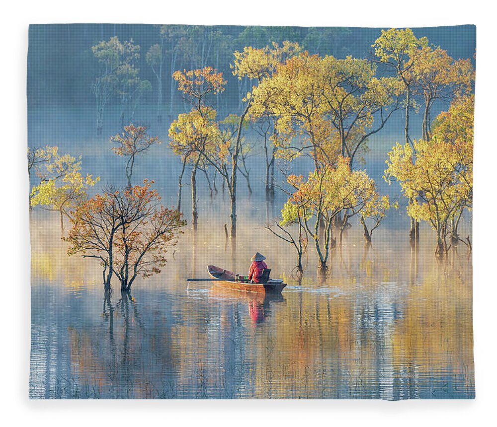 Awesome Fleece Blanket featuring the photograph In Spring by Khanh Bui Phu