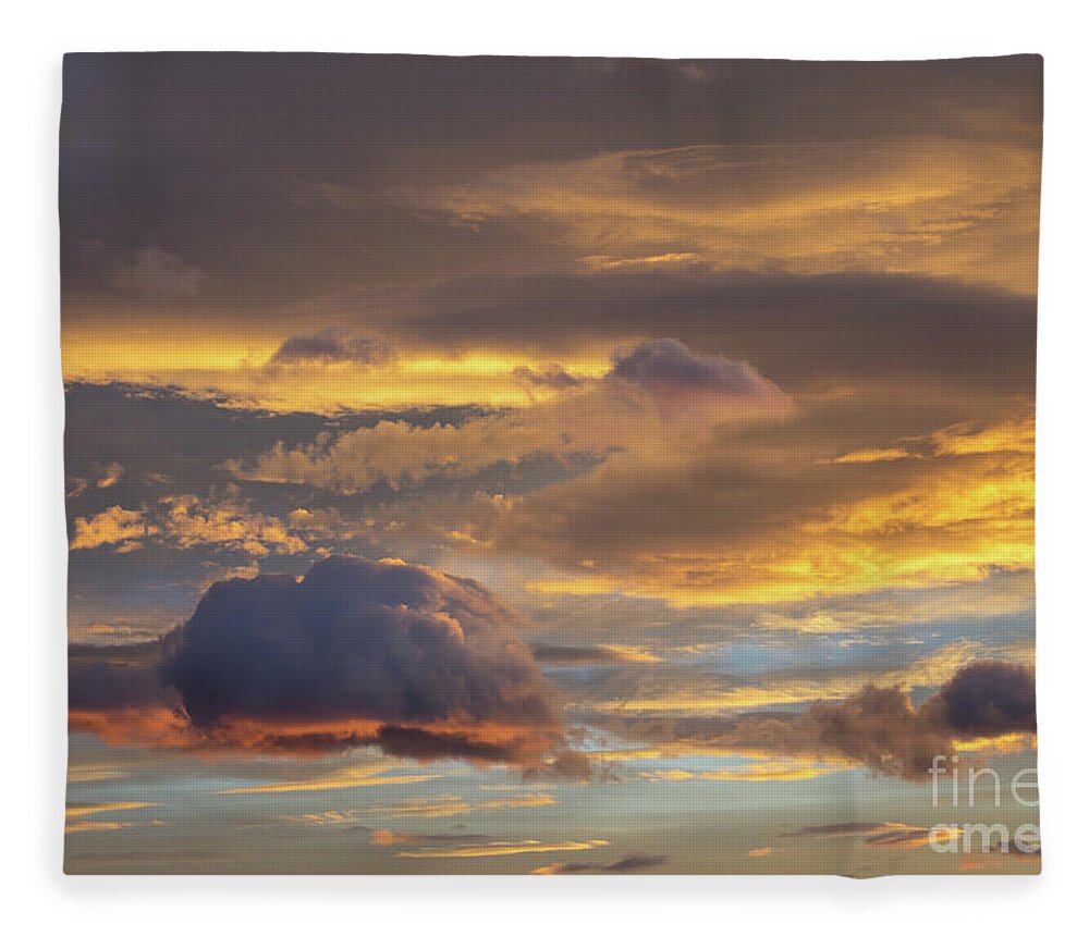 Clouds Fleece Blanket featuring the photograph In the sea of clouds 2 by Adriana Mueller