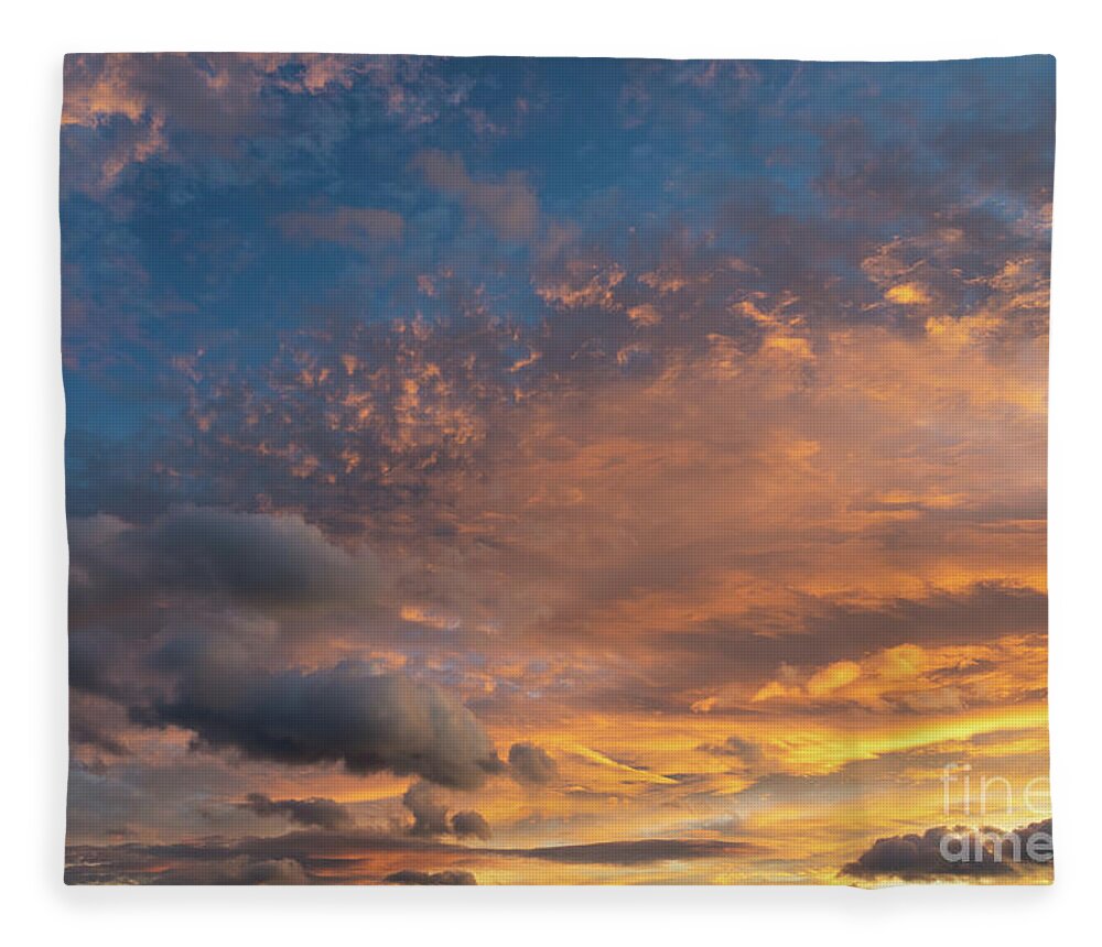 Clouds Fleece Blanket featuring the photograph In the sea of clouds 3 by Adriana Mueller