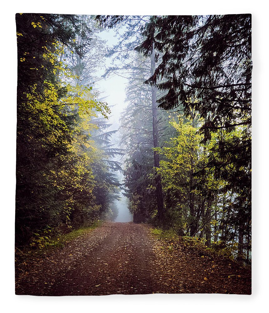 Mist Fleece Blanket featuring the photograph Into The Light by Carmen Kern