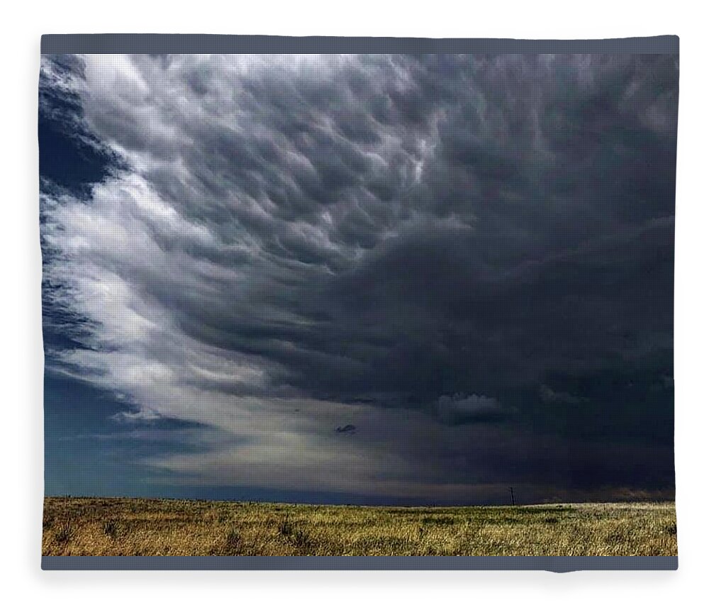 Iphonography Fleece Blanket featuring the photograph Iphonography Clouds 1 by Julie Powell