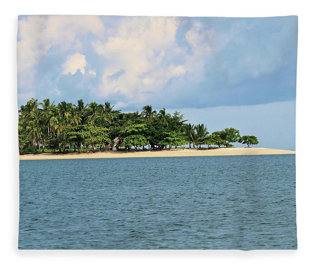 Asia Fleece Blanket featuring the photograph Island Paradise by David Desautel
