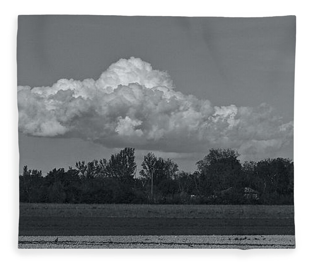 Cumulonimbus Fleece Blanket featuring the photograph It was an April 26 ... by Karine GADRE