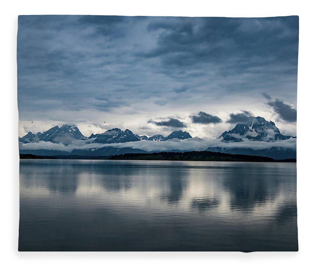 Nature Fleece Blanket featuring the photograph Jackson Lake - Grand Tetons National Park by Rose Guinther