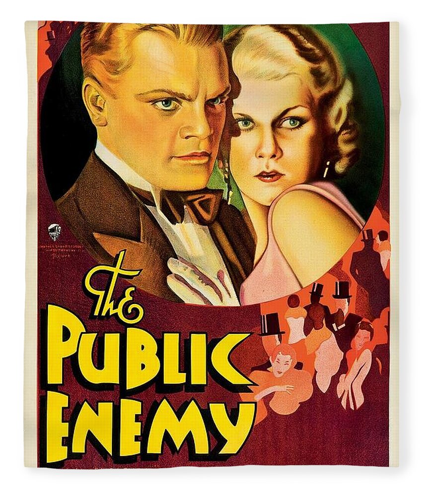 James Fleece Blanket featuring the photograph James Cagney by Action