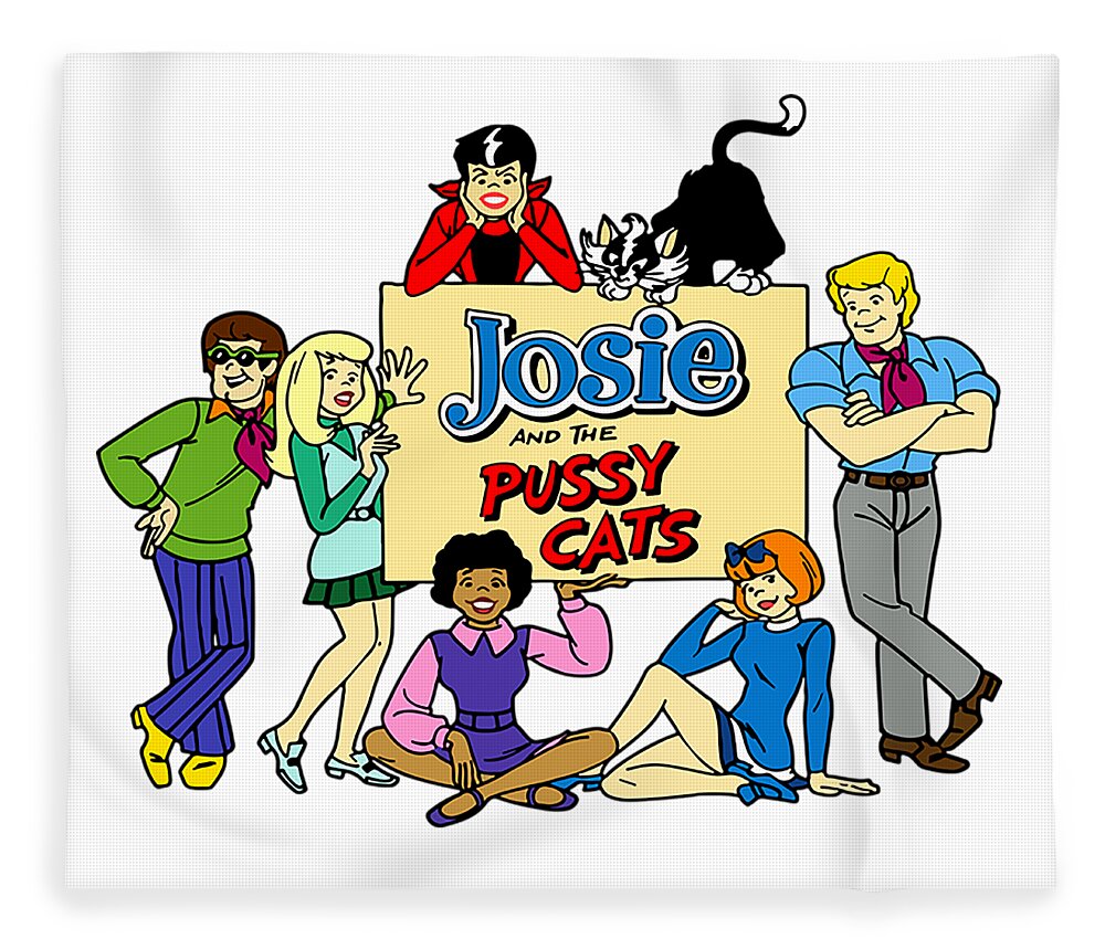 Josie And The Pussycats Fleece Blanket by Helda Monica - Pixels