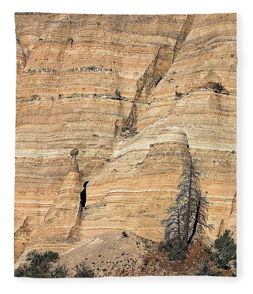 Tent Rocks Fleece Blanket featuring the photograph Kasha-Katuwe Tent Rocks National Monument 5 by Steven Ralser