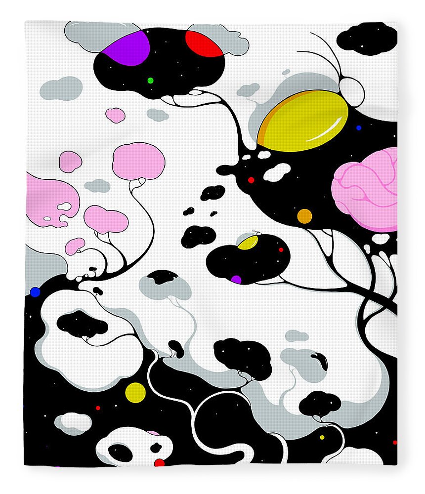 Clouds Fleece Blanket featuring the digital art Kernel by Craig Tilley
