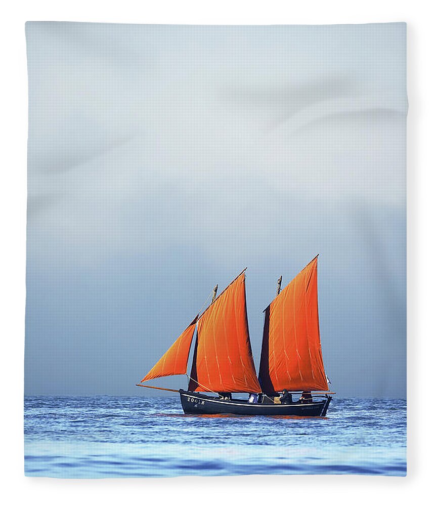 Poulligwen Fleece Blanket featuring the photograph La Vieille dame 2001 by Frederic Bourrigaud