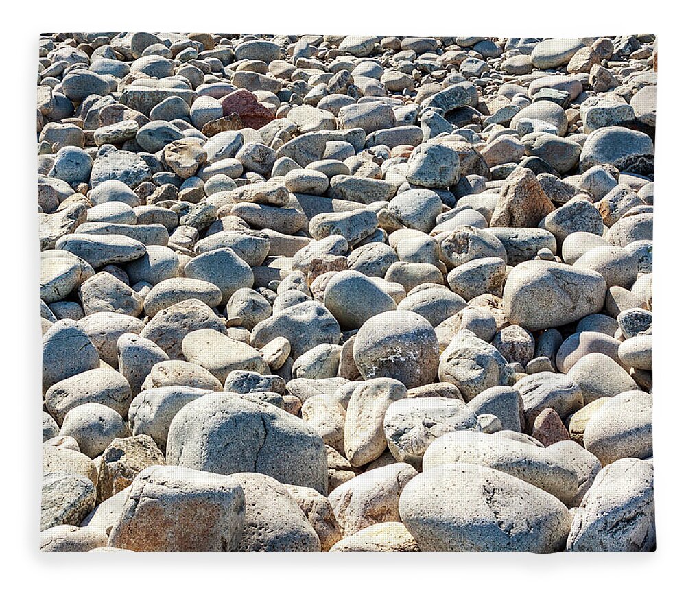 Acadia Fleece Blanket featuring the photograph Landscape Photography - Boulder Field by Amelia Pearn