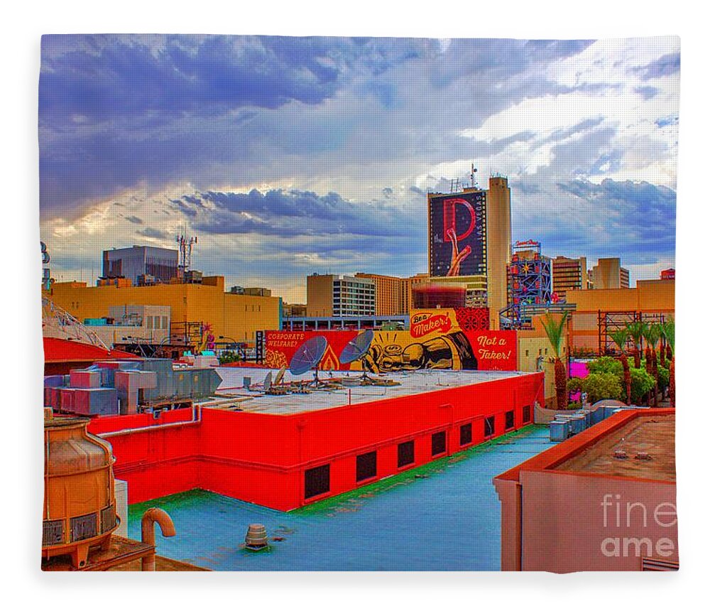  Fleece Blanket featuring the photograph Las Vegas Daydream by Rodney Lee Williams
