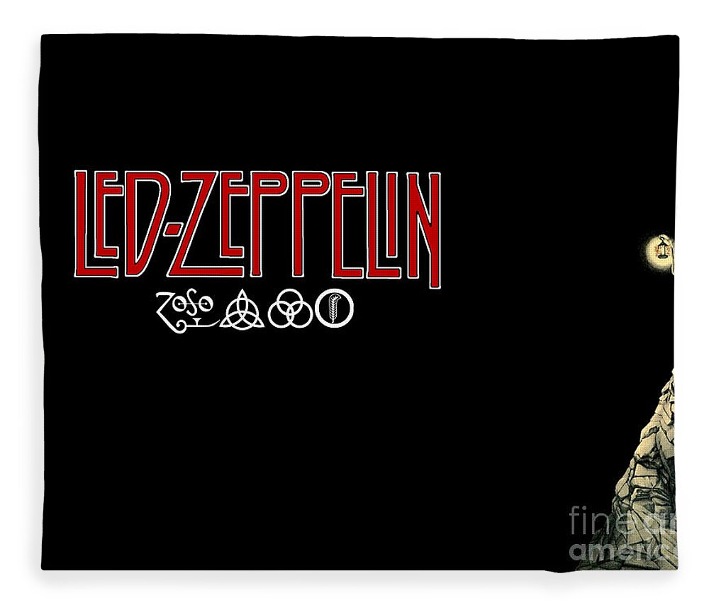 Led Fleece Blanket featuring the photograph Led Zeppelin by Action