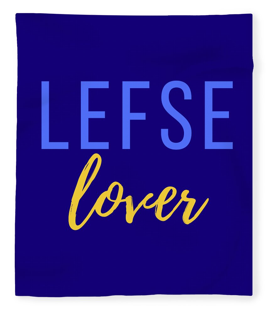 Lefse Fleece Blanket featuring the digital art Lefse Lover for the Swedes by Christie Olstad