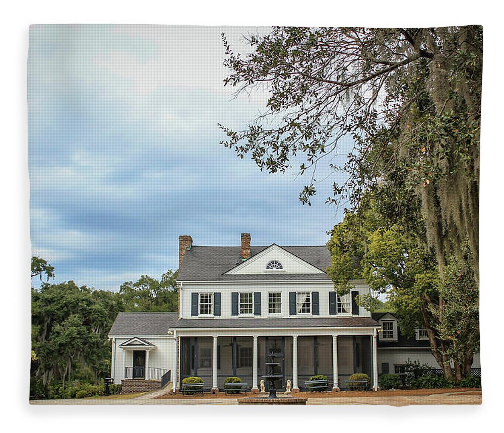 Charleston Fleece Blanket featuring the photograph Legare Waring House by Cindy Robinson