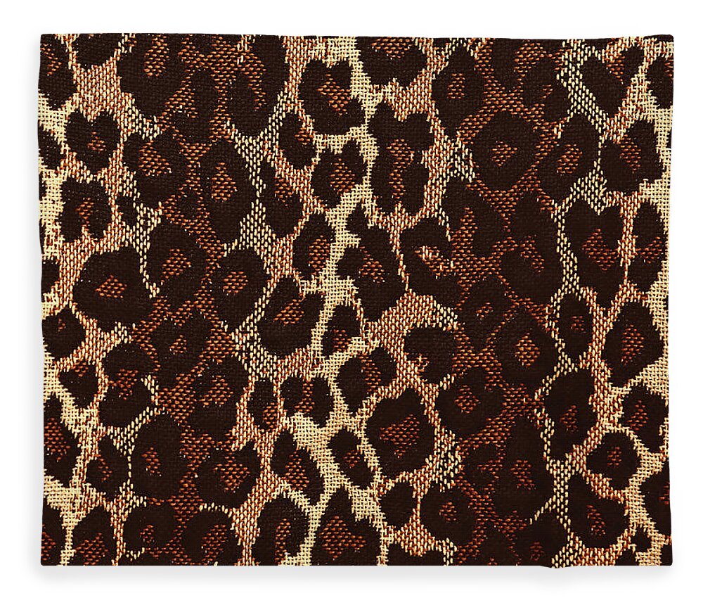 Leopard Print Fleece Blanket featuring the photograph Leopard Print by Susan Rissi Tregoning