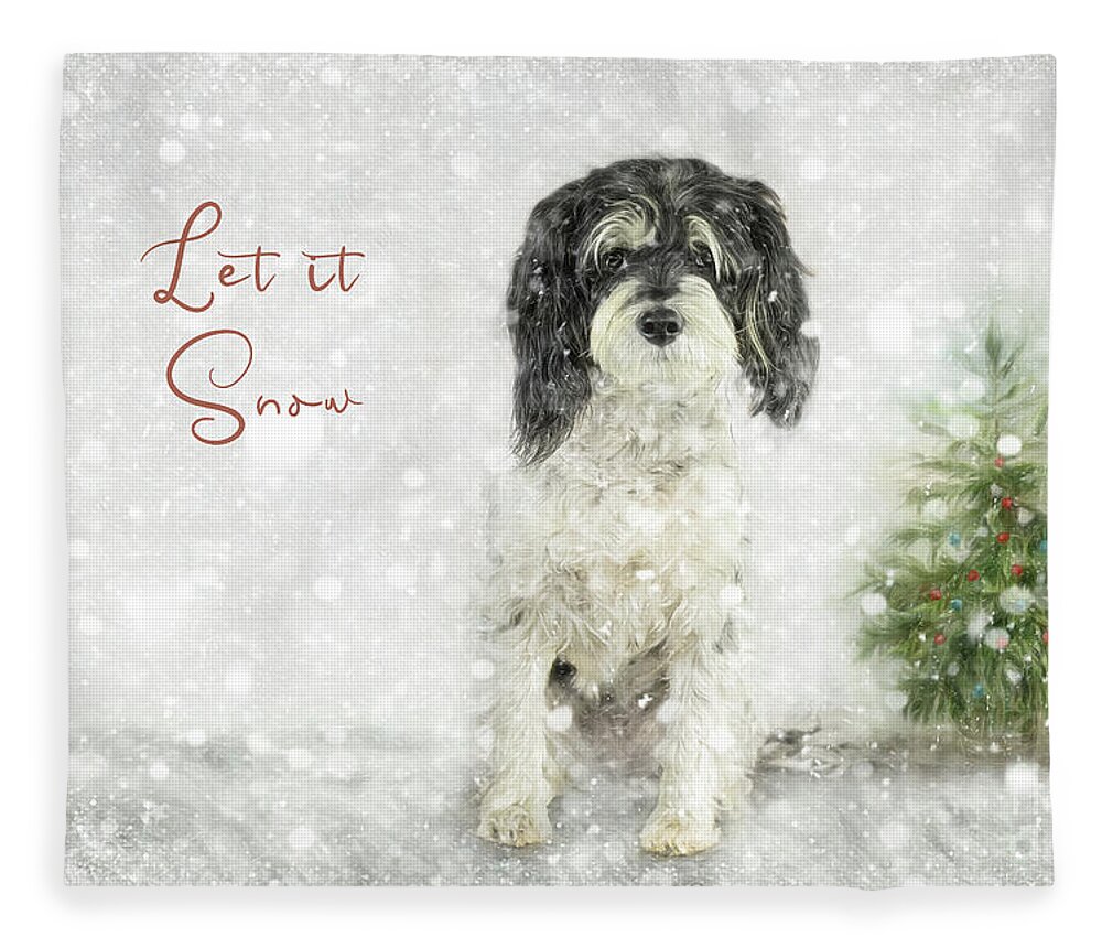 Let It Snow Fleece Blanket featuring the photograph Let it Snow by Amy Dundon