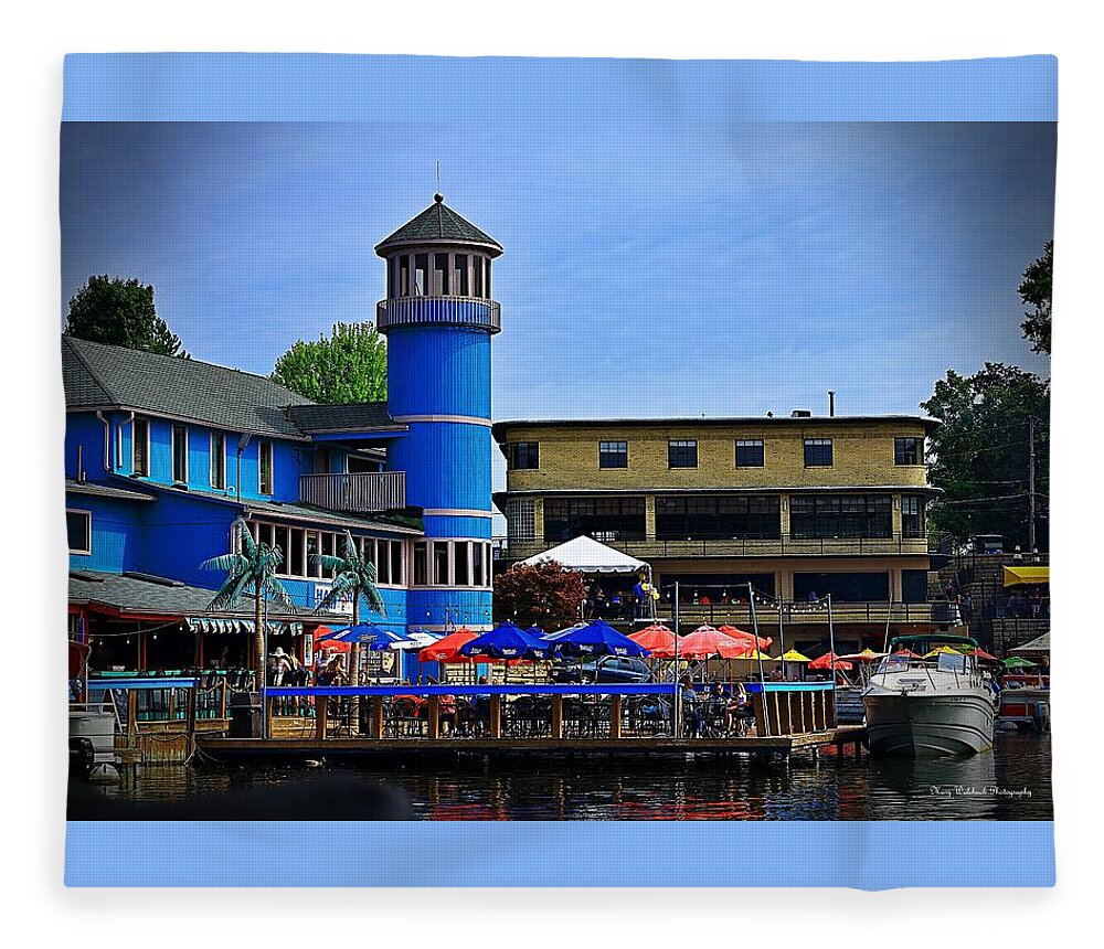 Lake Fleece Blanket featuring the photograph Life on Portage Lakes Ohio by Mary Walchuck