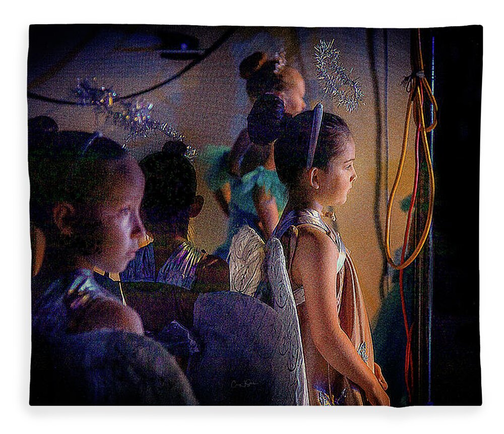 Ballerina Fleece Blanket featuring the photograph Little Guardian Angels by Craig J Satterlee