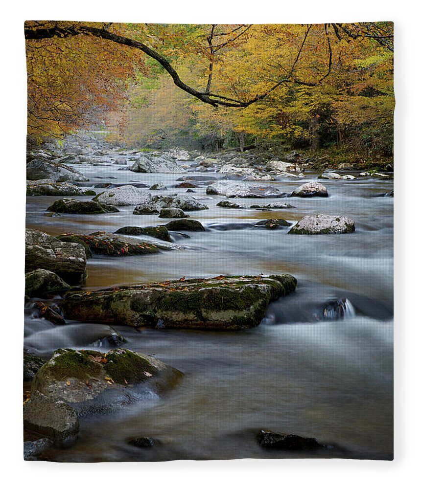 Art Prints Fleece Blanket featuring the photograph Little River 2 by Nunweiler Photography