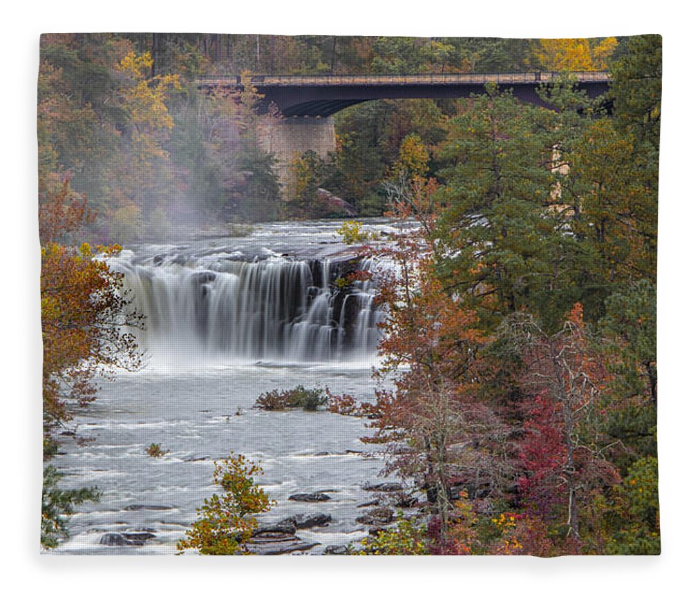 Landscape Fleece Blanket featuring the photograph Little River Canyon by Jamie Tyler