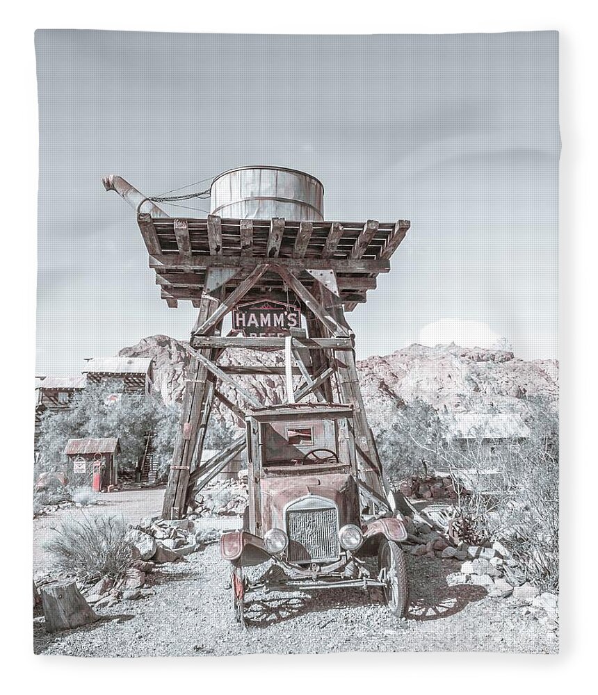 Western Fleece Blanket featuring the photograph Lizzie the Ford Model T by Darrell Foster