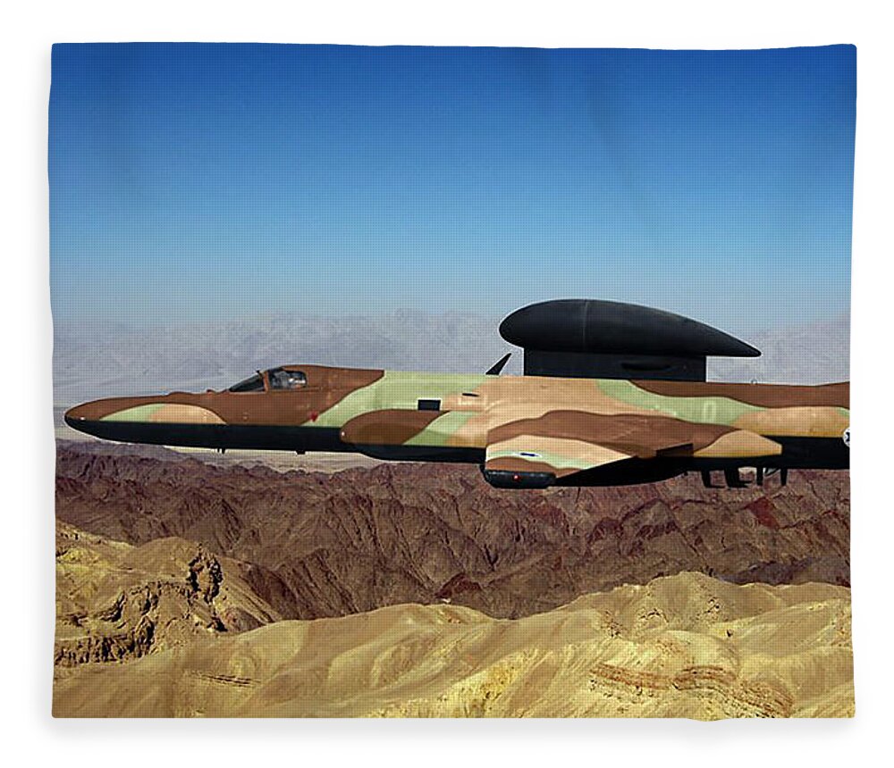 Lockheed Fleece Blanket featuring the digital art Lockheed U-2I Mehrahghel by Custom Aviation Art